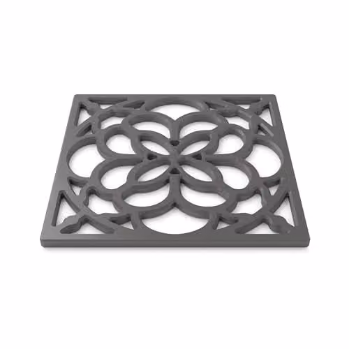 Zeal Square Silicone Heritage Trivet Mat in Grey, 18 x 18 cm