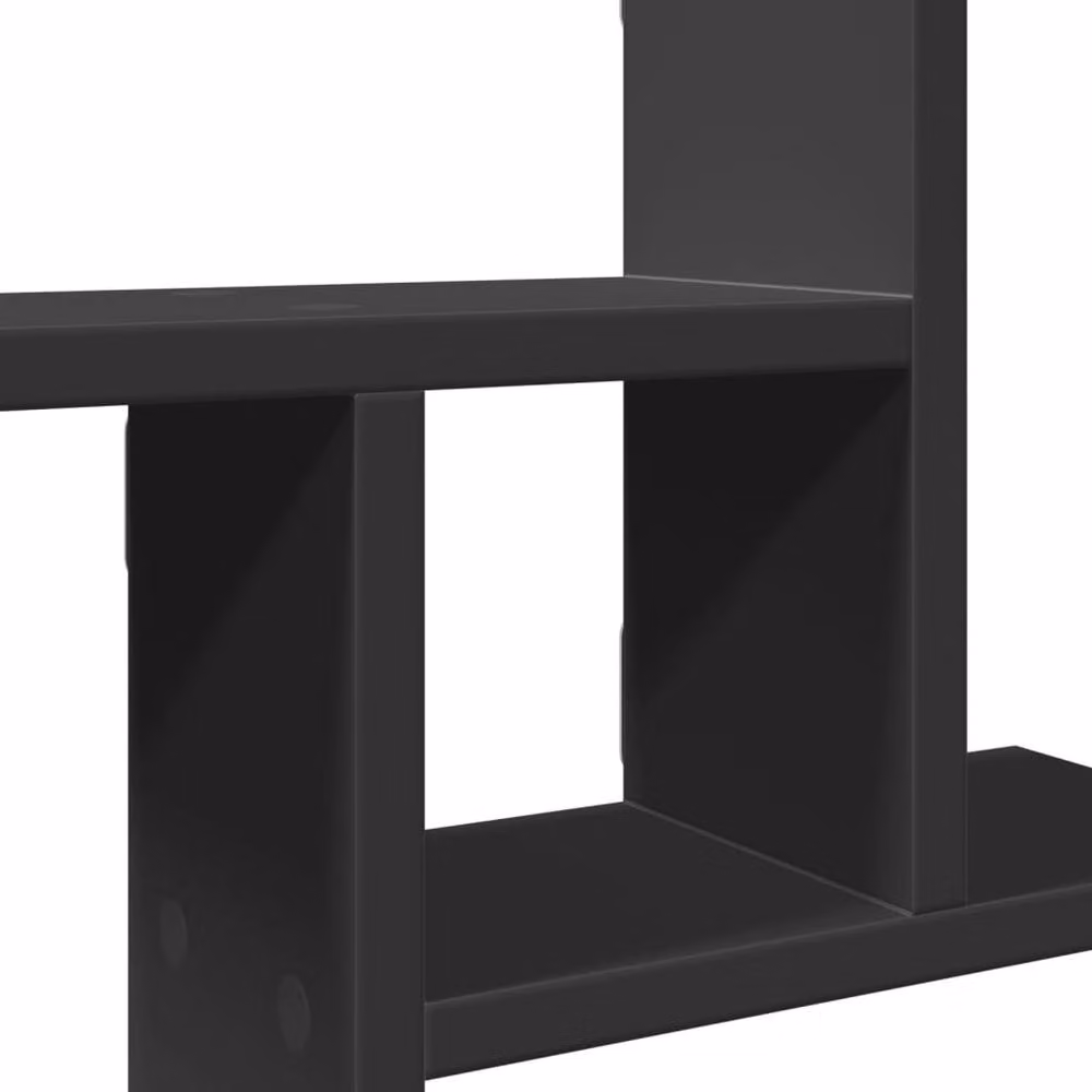 Berkfield Home Wall Mounted Shelves, 2 Piece Set, Black, W/D/H: 38 x 12 x 38 cm – 4