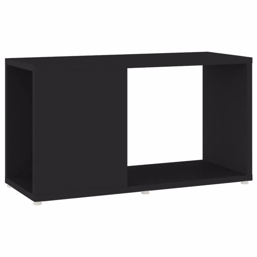 Berkfield Home Classic Black TV Cabinet with Media Compartments, W/D/H: 60 x 24 x 32 cm – 2