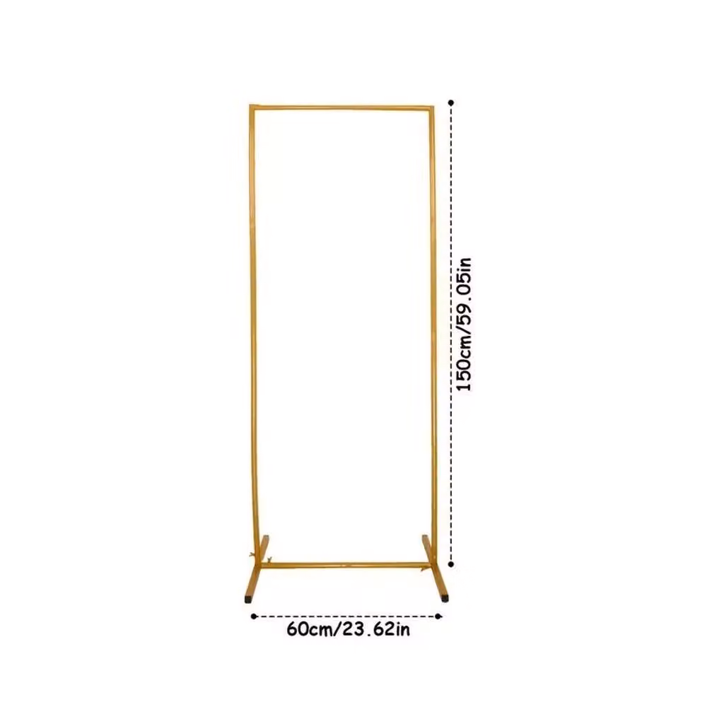 EONLION Gold Metal Balloon Arch Stand Column for Weddings and Parties, H: 100 cm, W: 60 cm, D: 100 cm – 2