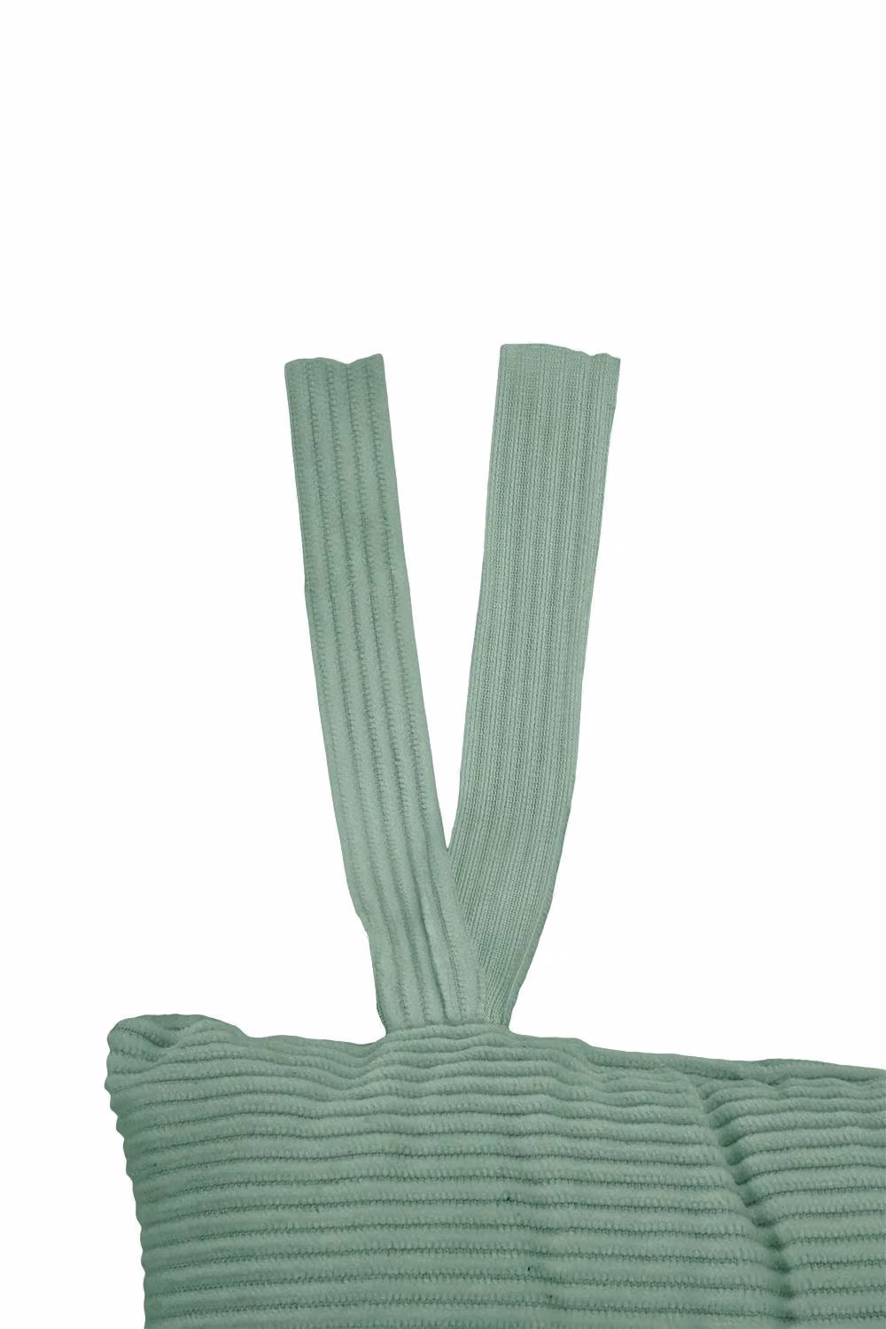 Garden Sanctuary Set of 4 Green Corduroy Square Chair Cushions, W/D/H: 40 x 40 x 40 cm – 5