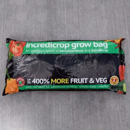Thompson & Morgan Incredicrop Grow Bag with Vegan-Friendly Compost Blend, Black, 40 x 35 Litre – 3
