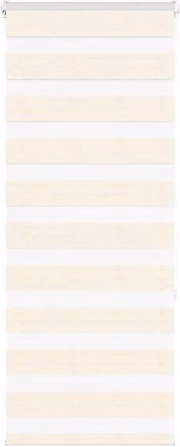 Berkfield Home Zebra Blind in Marble Beige, Polyester Fabric, W: 55 cm, H: 150 cm