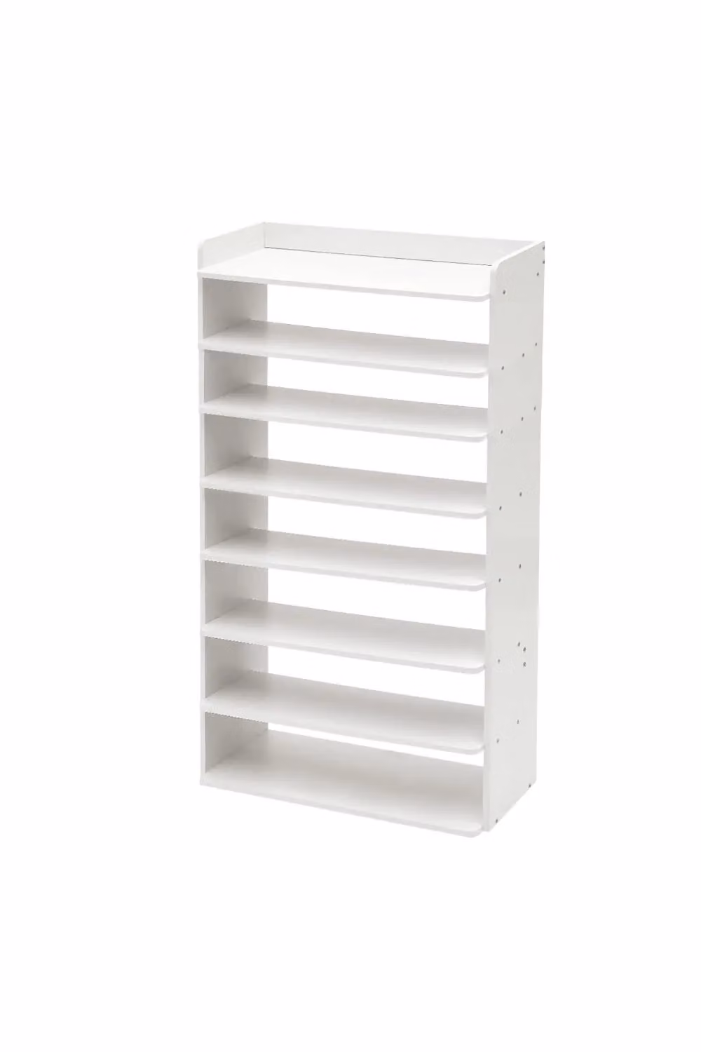 H&O Direct 8-Tier Freestanding Shoe Rack in White – 3