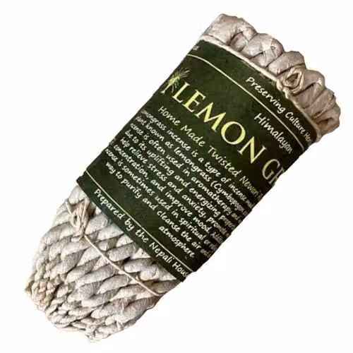 KDMD Pure Lemongrass Rope Incense Sticks in Green and Brown
