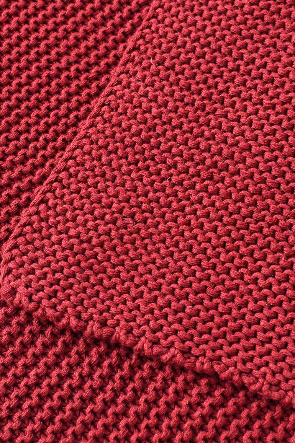 Christy Oslo Cosy Chunky Knit Throw in Red, W/D/H: 140 x 180 cm – 3