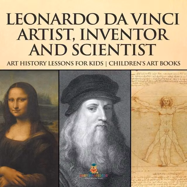 Baby Professor Leonardo da Vinci: Artist, Inventor and Scientist Art History Book, Multicolour