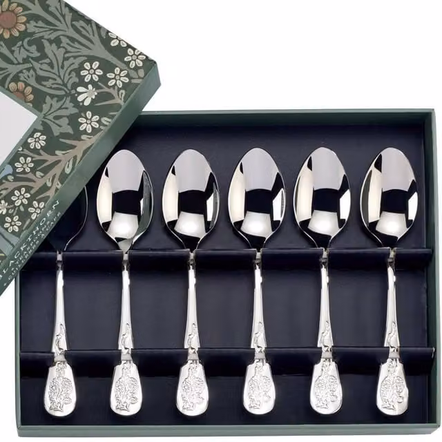 Arthur Price Morris & Co. Blackthorn Silver Plated Tea Spoon Gift Set of 6