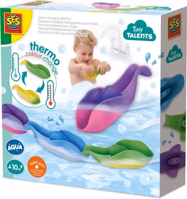 SES Colour Changing Sensory Bath Fish in White and Multicolour