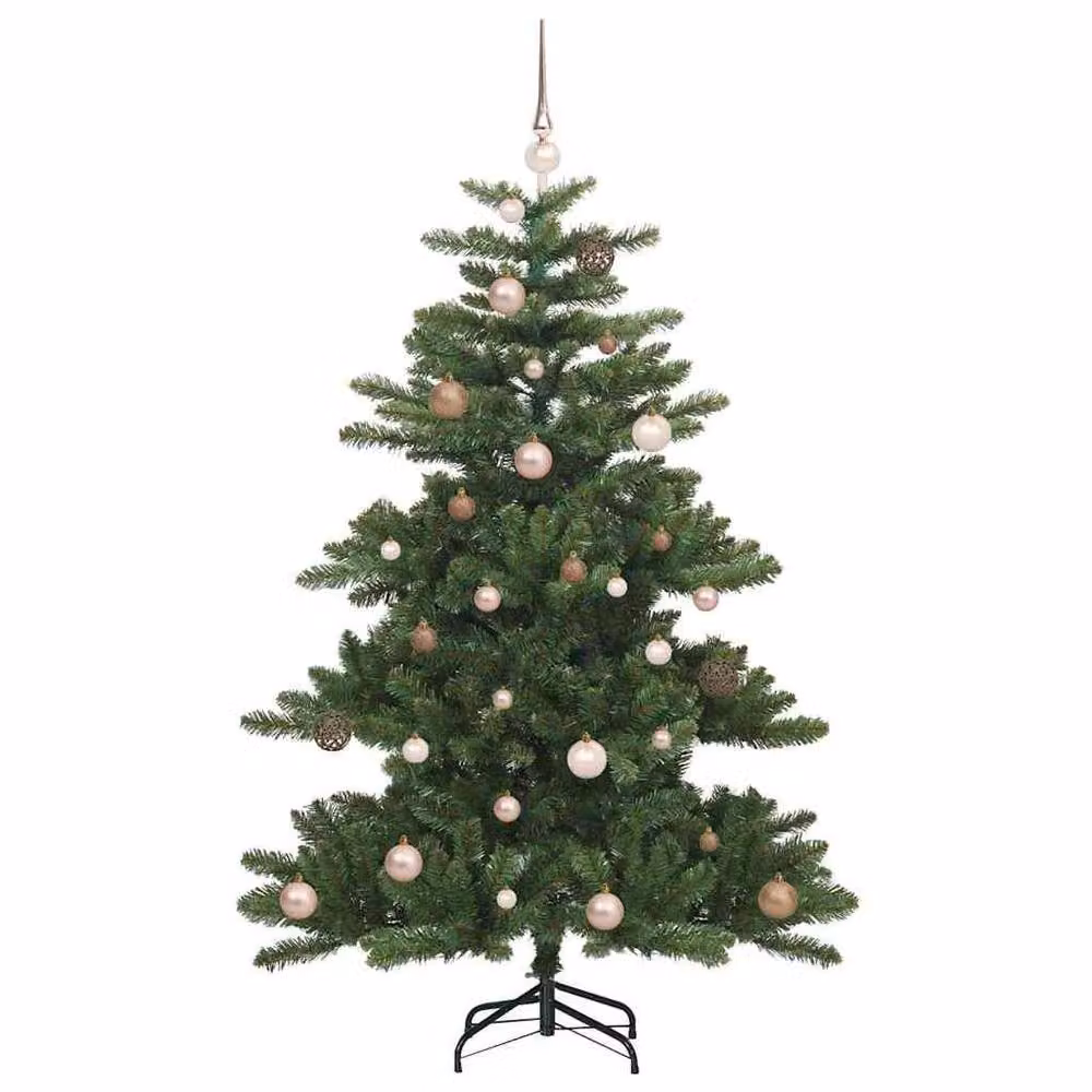 Berkfield Home Artificial Hinged Green PVC Christmas Tree with 150 LEDs, Height: 150 cm – 3