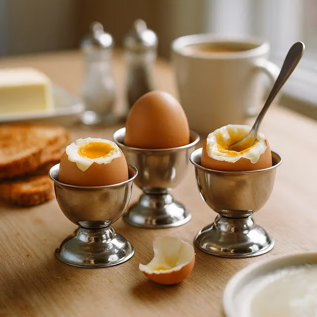 Argon Tableware Stainless Steel Egg Cup, Silver, Set of 6