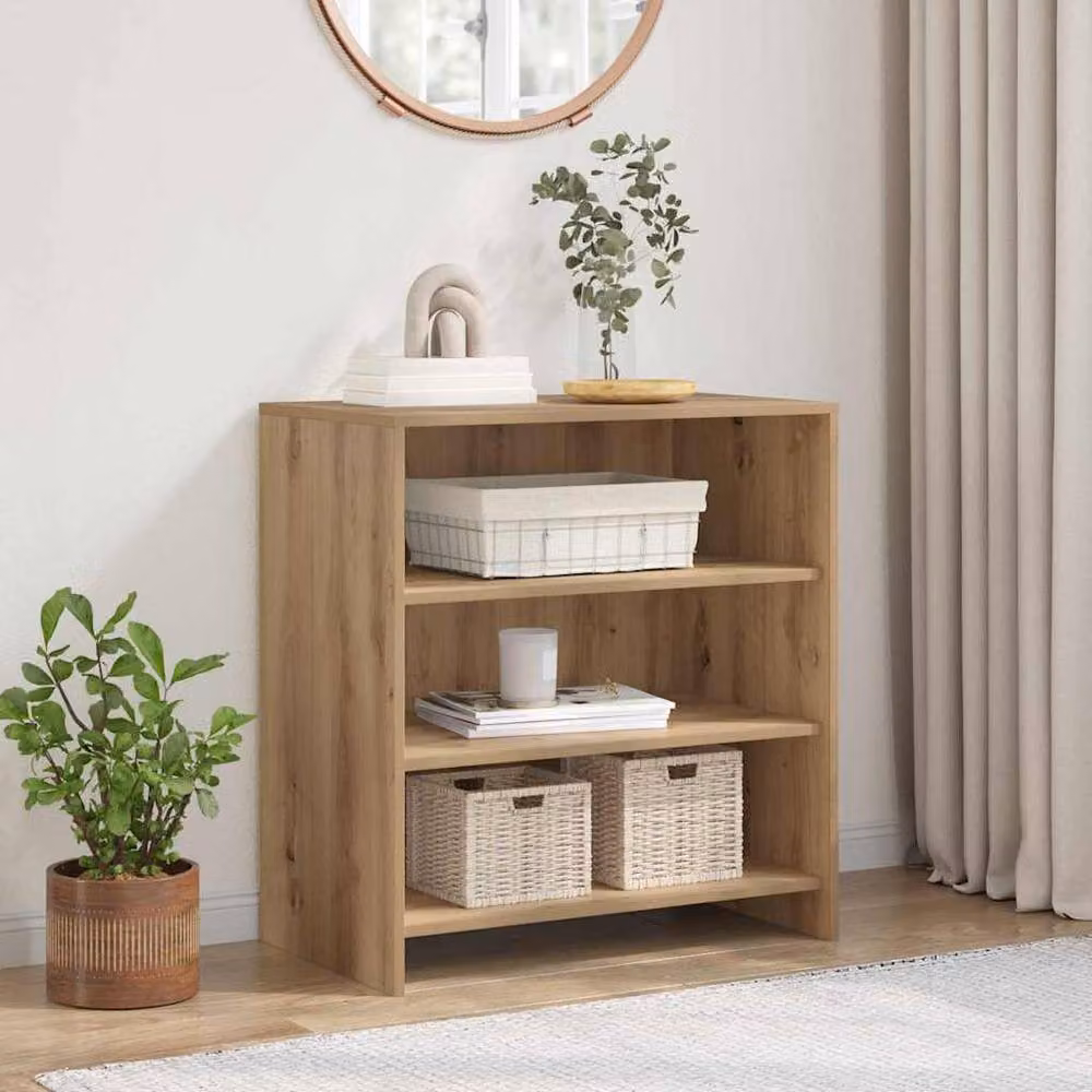 Berkfield Home Artisan Oak Sideboard in Brown, W/D/H: 70 x 41 x 75 cm – 2
