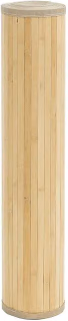Berkfield Home Square Bamboo Rug in Beige, 100 x 100 cm – 1