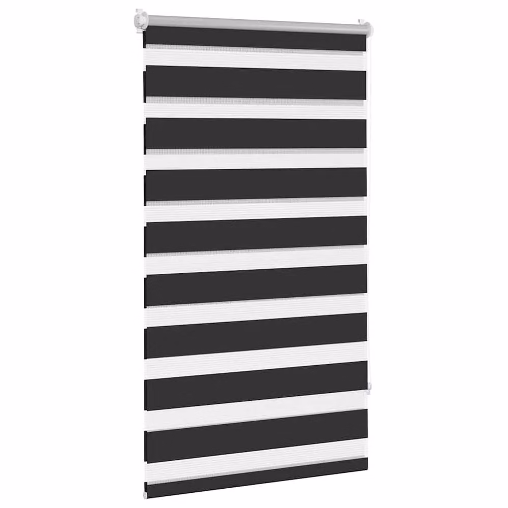 Berkfield Home Zebra Blind in Black and White, W: 90 cm, H: 150 cm – 3
