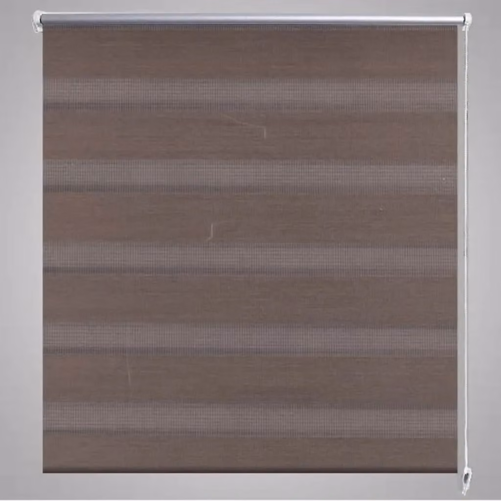 Berkfield Home Zebra Blind in Brown and White, W: 70 cm, H: 120 cm – 2