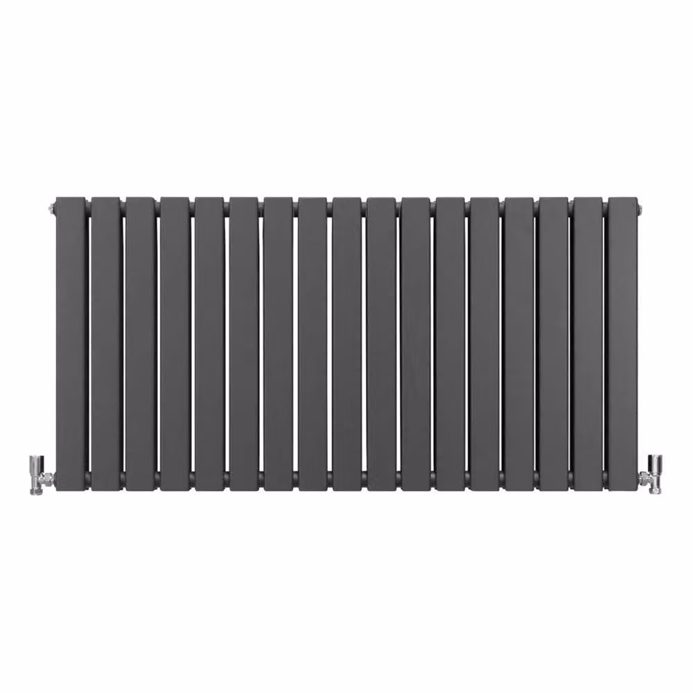 Monstershop Designer Flat Panel Steel Radiator in Anthracite Grey, W: 119 cm, H: 60 cm – 2