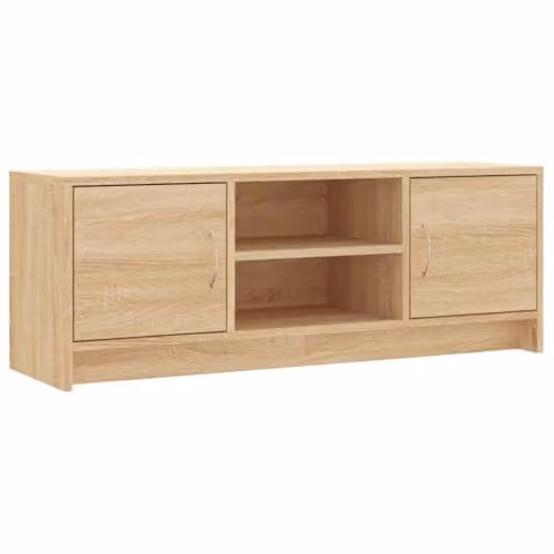 vidaXL Modern TV Cabinet in Sonoma Oak Brown, W/D/H: 102 x 37.5 x 37.5 cm
