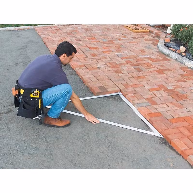 Stanley Aluminium Folding Square in Silver and Multicolour, Width: 122 cm – 2