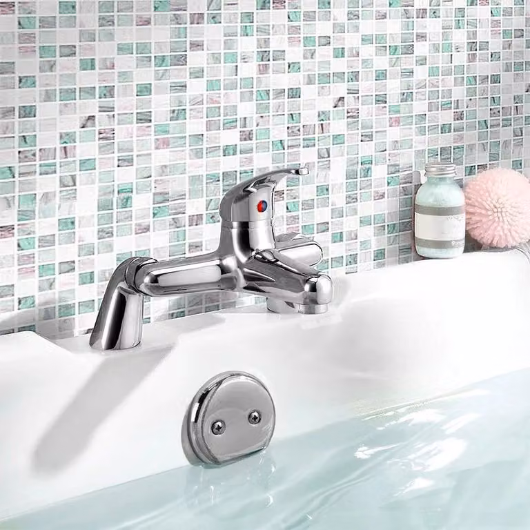 Nes Home Alnore Sensor Bath Filler Mixer Tap in Chrome Silver