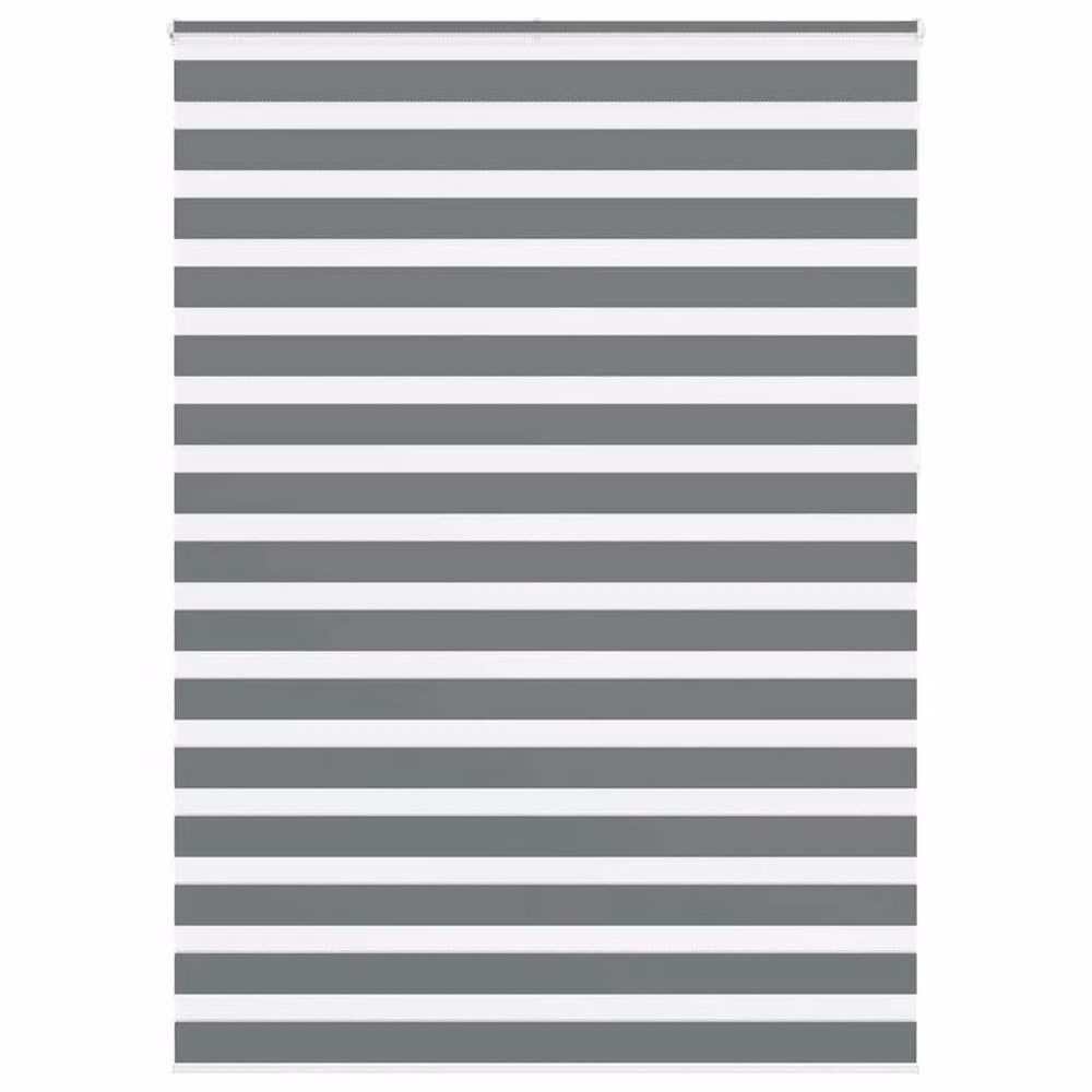 Berkfield Home Zebra Blind in Dark Grey, W: 160 cm, H: 230 cm – 2