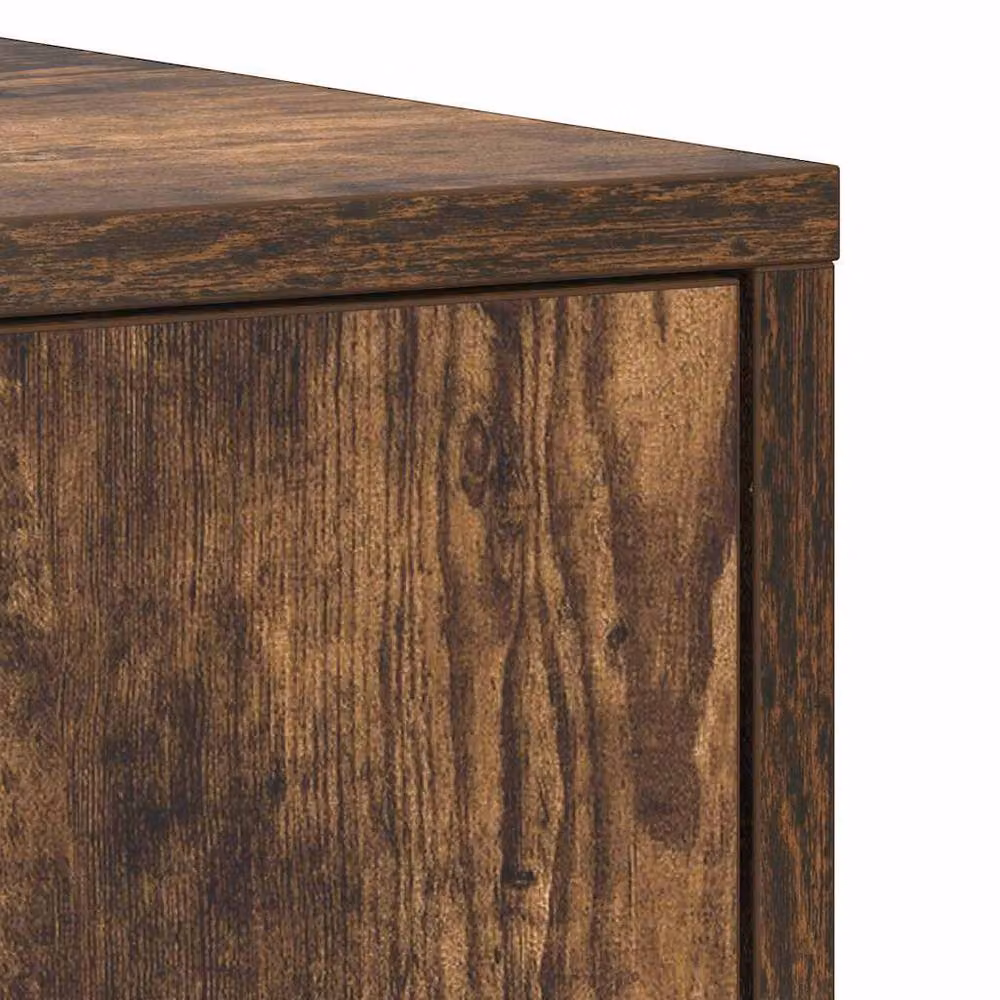 Berkfield Home Durable Bathroom Cabinet in Smoked Oak Brown, W/D/H: 30 x 30 x 183.5 cm – 4