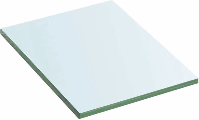 Berkfield Home Wall Mounted Glass Shelves, 2 Pack, Transparent, W: 20 cm, D: 15 cm, H: 2 cm