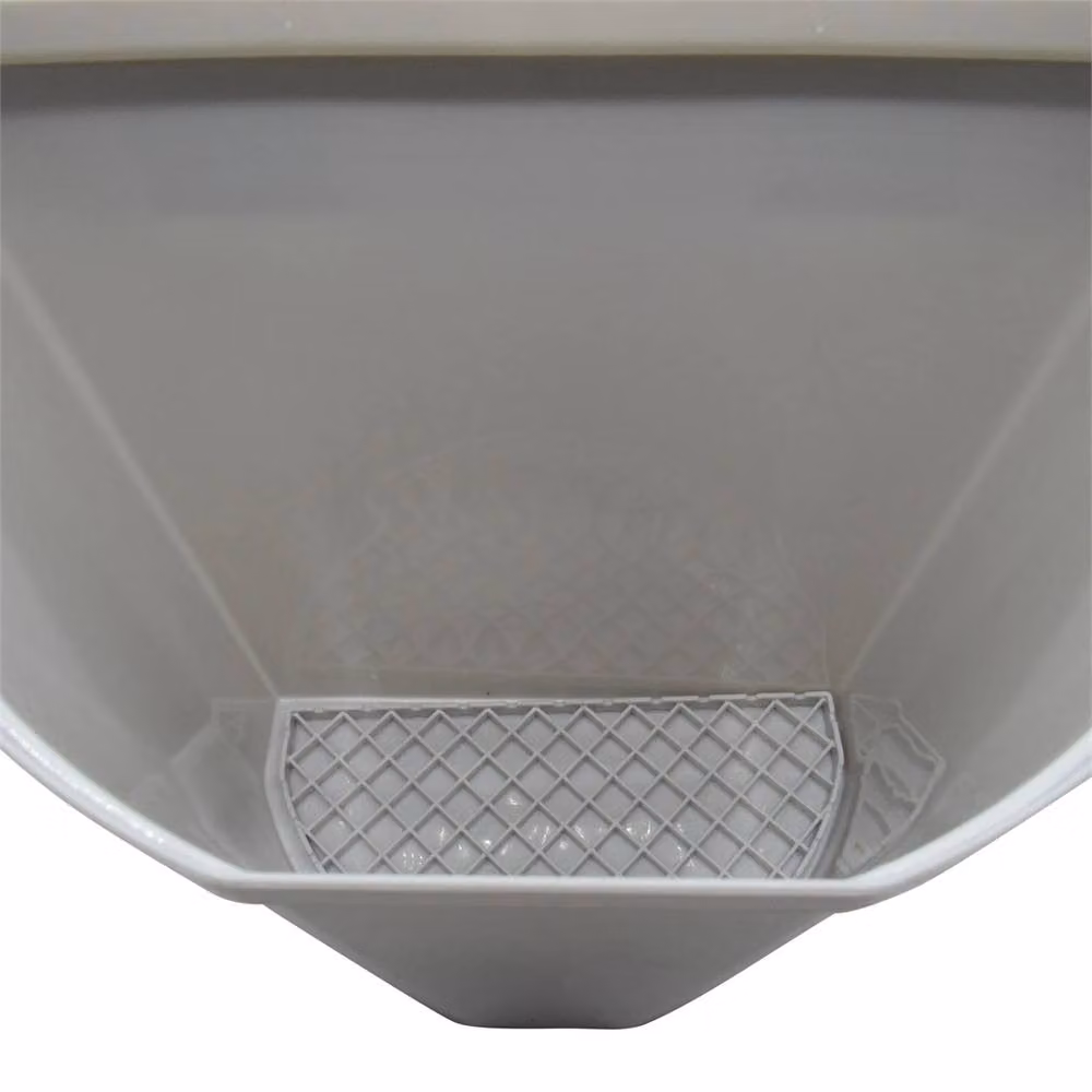 Nordara 10L Wall Mounted Plastic Waste Bin with Flip Lid in White – 3