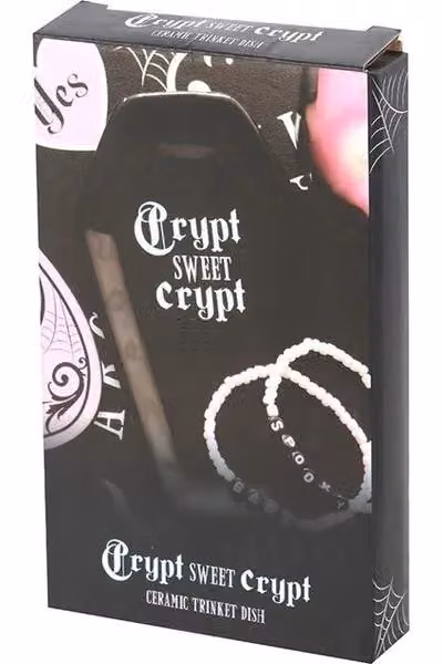 KDMD Crypt Sweet Crypt Coffin Ceramic Trinket Tray in Black – 5