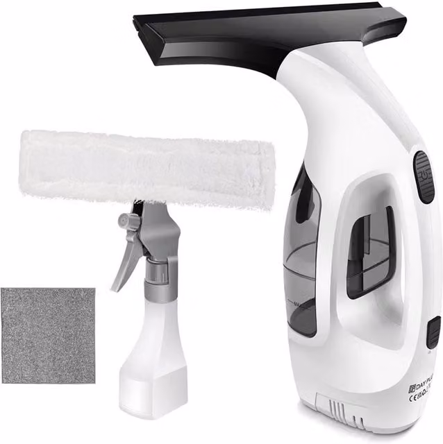Ventryn Rechargeable Window Vacuum Cleaner with 150ml Tank in White – 1