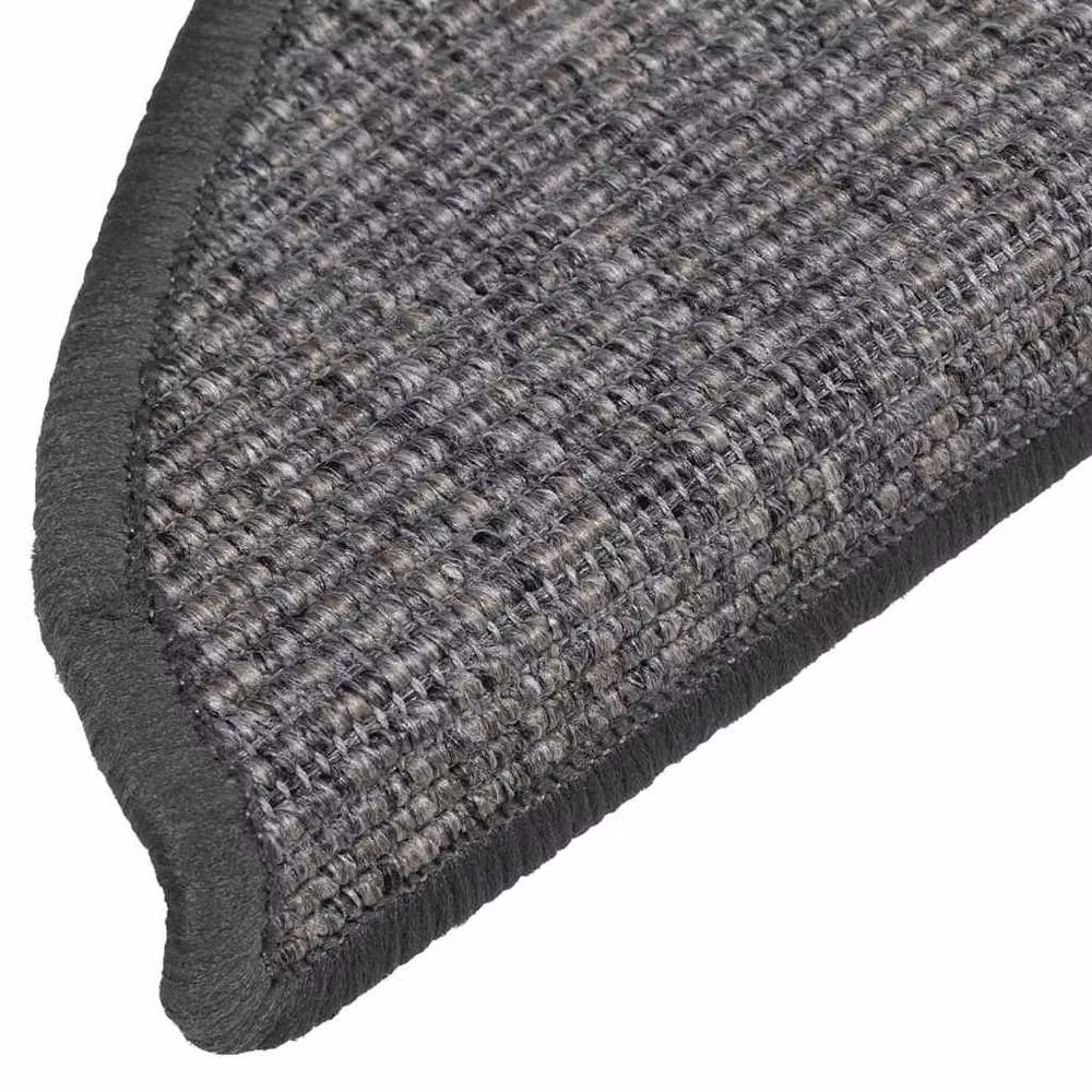 Berkfield Home Self-adhesive Stair Mats, 15 Piece Set, Beige and Grey, W: 56 cm, D: 17 cm, H: 3 cm – 3