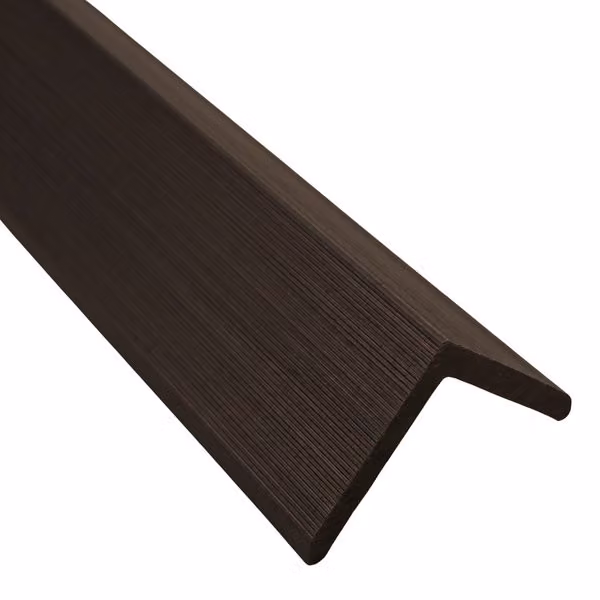 Elite Timbosite Decking Edging Trim in Walnut Brown, H x W x L: 55mm x 55mm x 3660mm