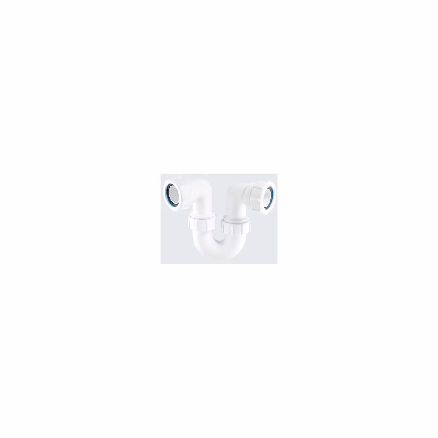 McAlpine SG10 White Plastic 75mm 2 inch Tubular Swivel P Trap – 2