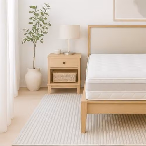 The White Stone Memory Foam Mattress in White, H 20 cm, W 140 cm x D 200 cm – 1