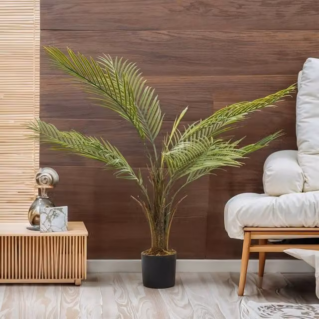 EONLION Realistic Green Artificial Palm Tree, Height: 100 cm