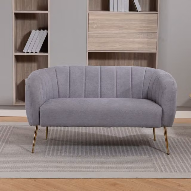 Artemis Home Stanton 2 Seat Upholstered Fabric Sofa in Grey
