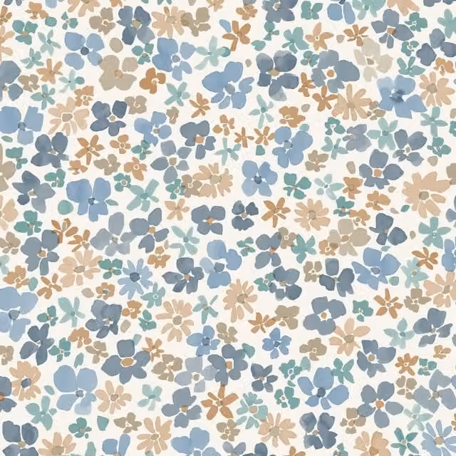 Grandeco Veronica Floral Botanical Vintage Wallpaper in Blue, Green, Pink and Multicolour