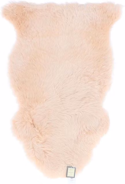 Fenland England Organic Australian Sheepskin Rug in Pink, W/D/H: 60 x 60 x 60 cm