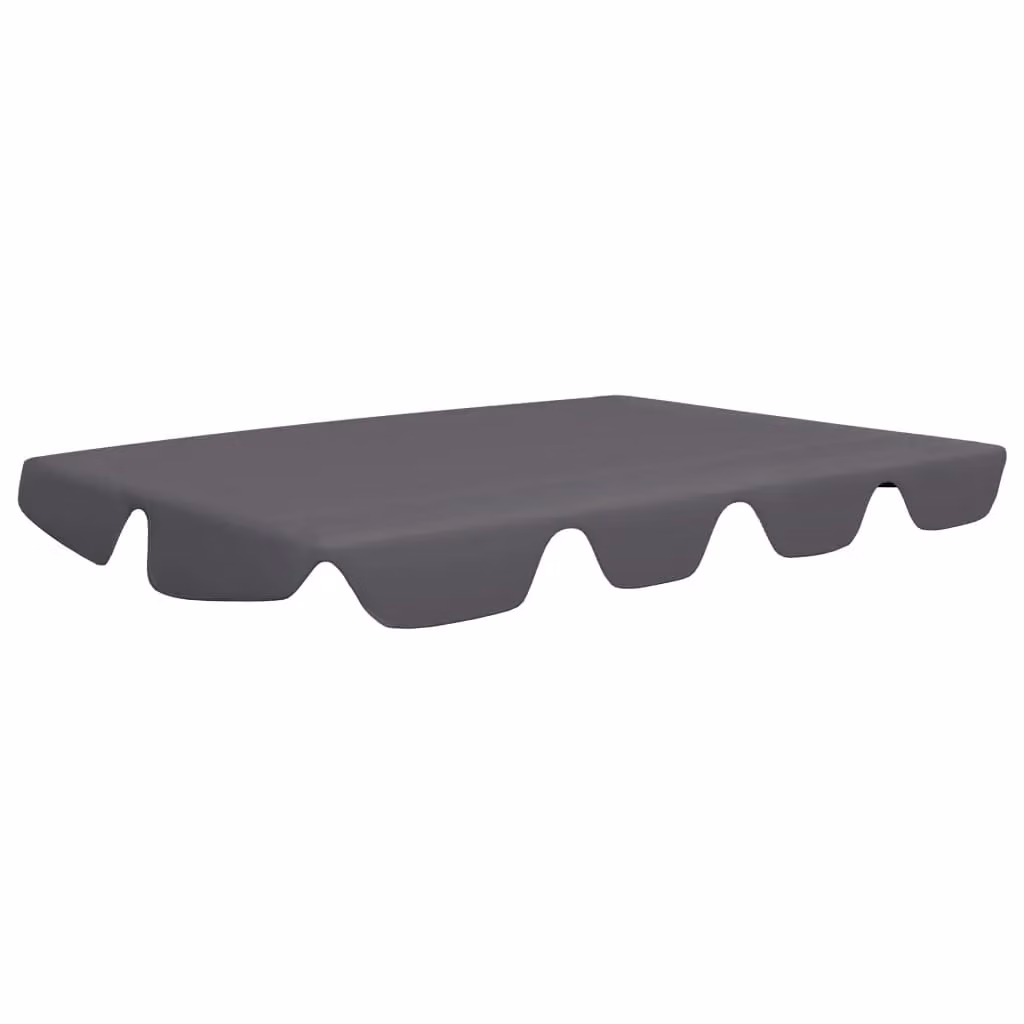 Berkfield Home Replacement PVC-Coated Garden Swing Canopy in Anthracite Black, W/D/H: 150 x 105 x 70 cm – 1