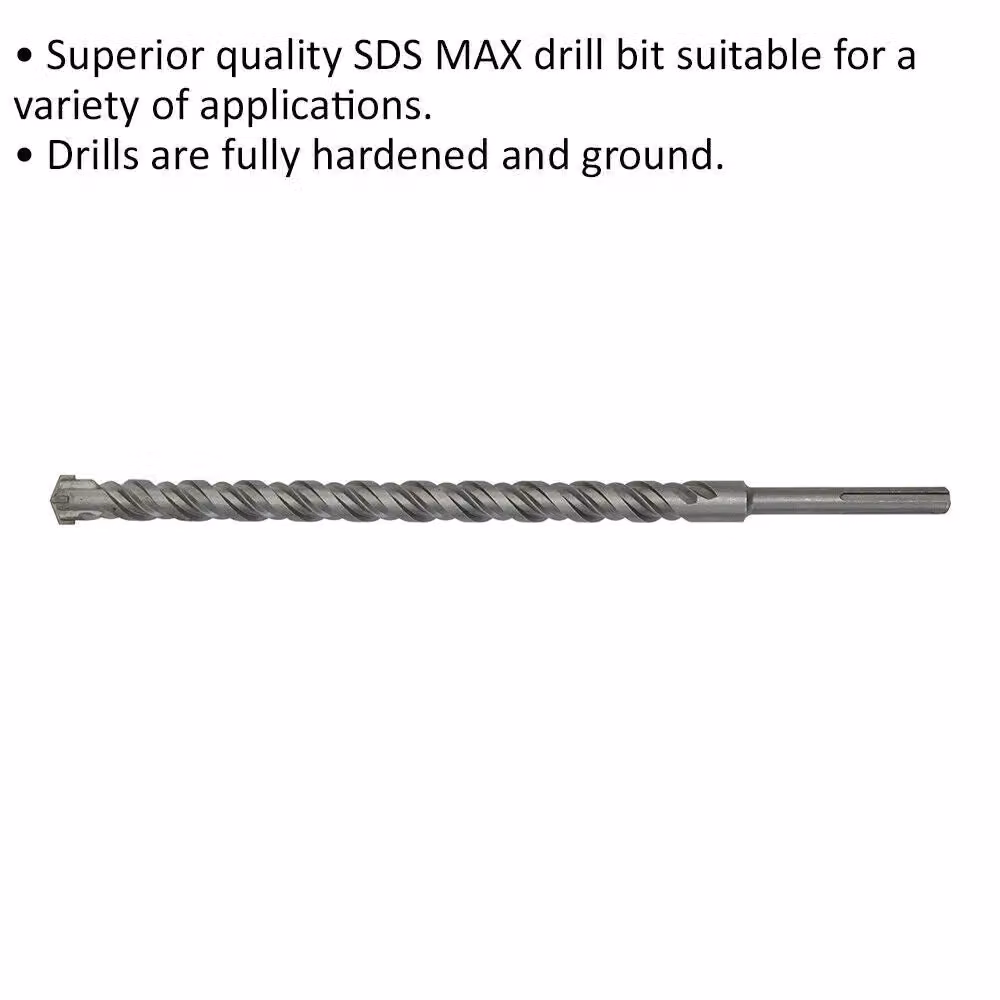 Loops SDS Max Masonry Drill Bit, Silver and Multicolour, Diameter: 3.2 mm, Length: 57 mm – 2