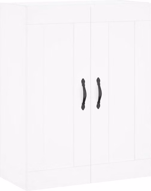 Berkfield Home Wall Mounted Cabinet in White, W/D/H: 69.5 x 34 x 90 cm – 1