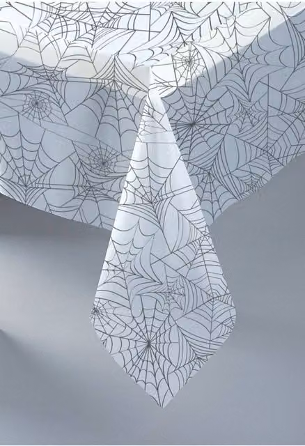 KDMD Clear Spider Web PVC Tablecloth, 3 Pack, Transparent
