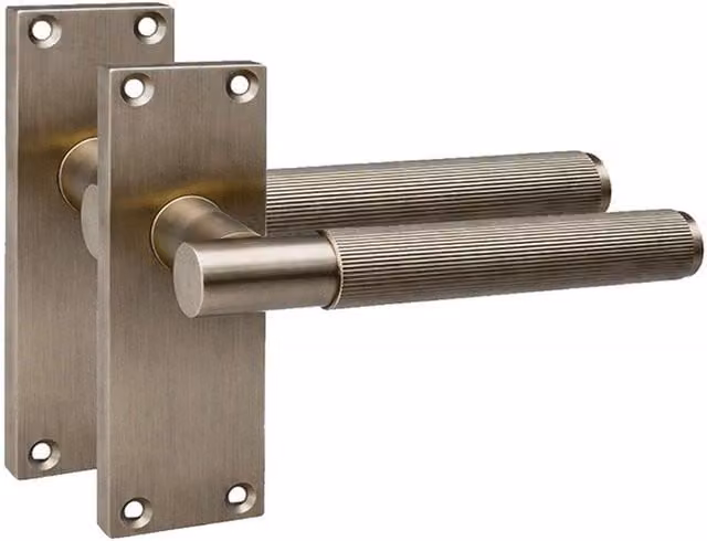 Golden Grace 4 Pairs T-Bar Interior Door Handle Set in Antique Brass, W: 12 cm, H: 4 cm – 3