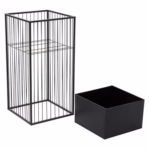 Orsina Black Metal Floor Standing Planter – 3