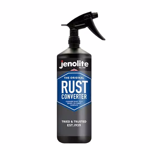 JENOLITE Rust Converter Liquid Trigger Spray, 1 l, Water-Based Corrosion Inhibitor and Metal Treatment for Cars