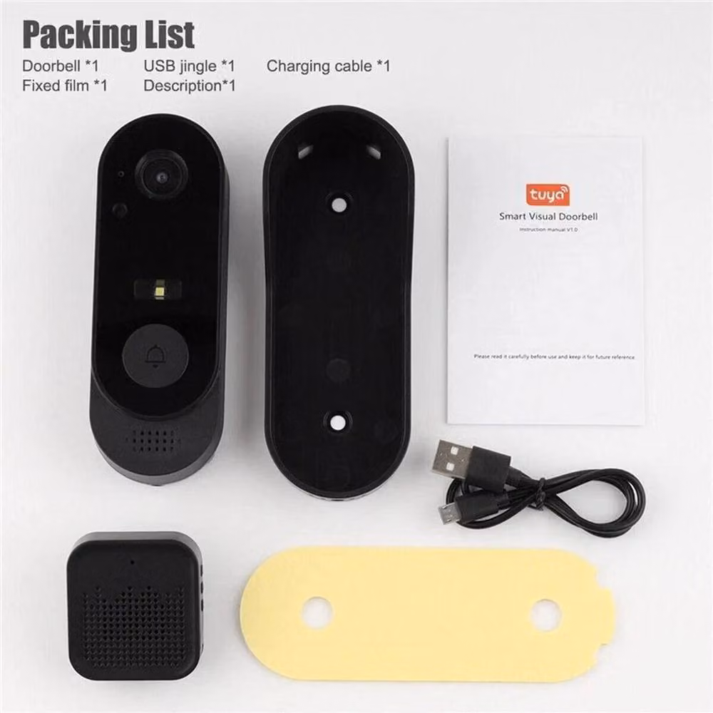 KORVIXA Smart WiFi Wireless Video Doorbell, Black – 2