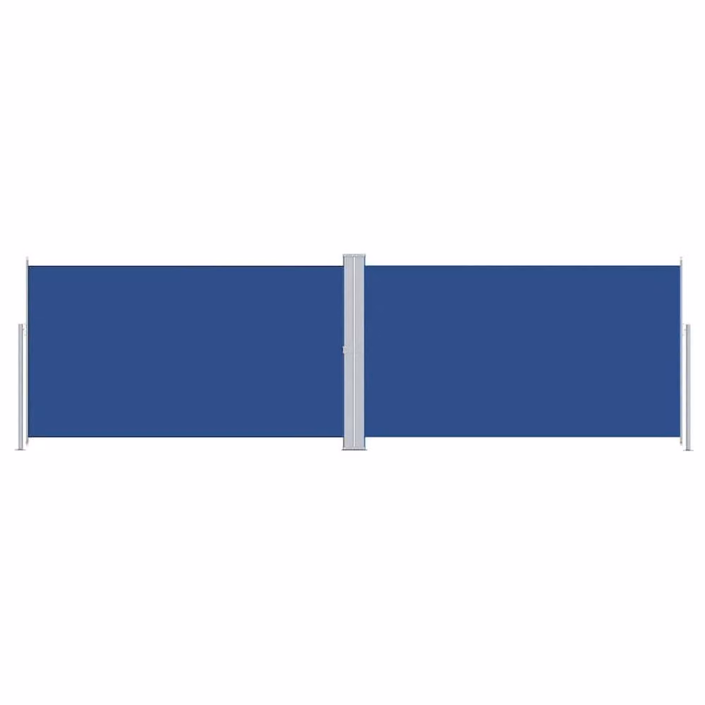 Berkfield Home Retractable Blue Polyester Side Awning, W/H: 600 x 180 cm – 2