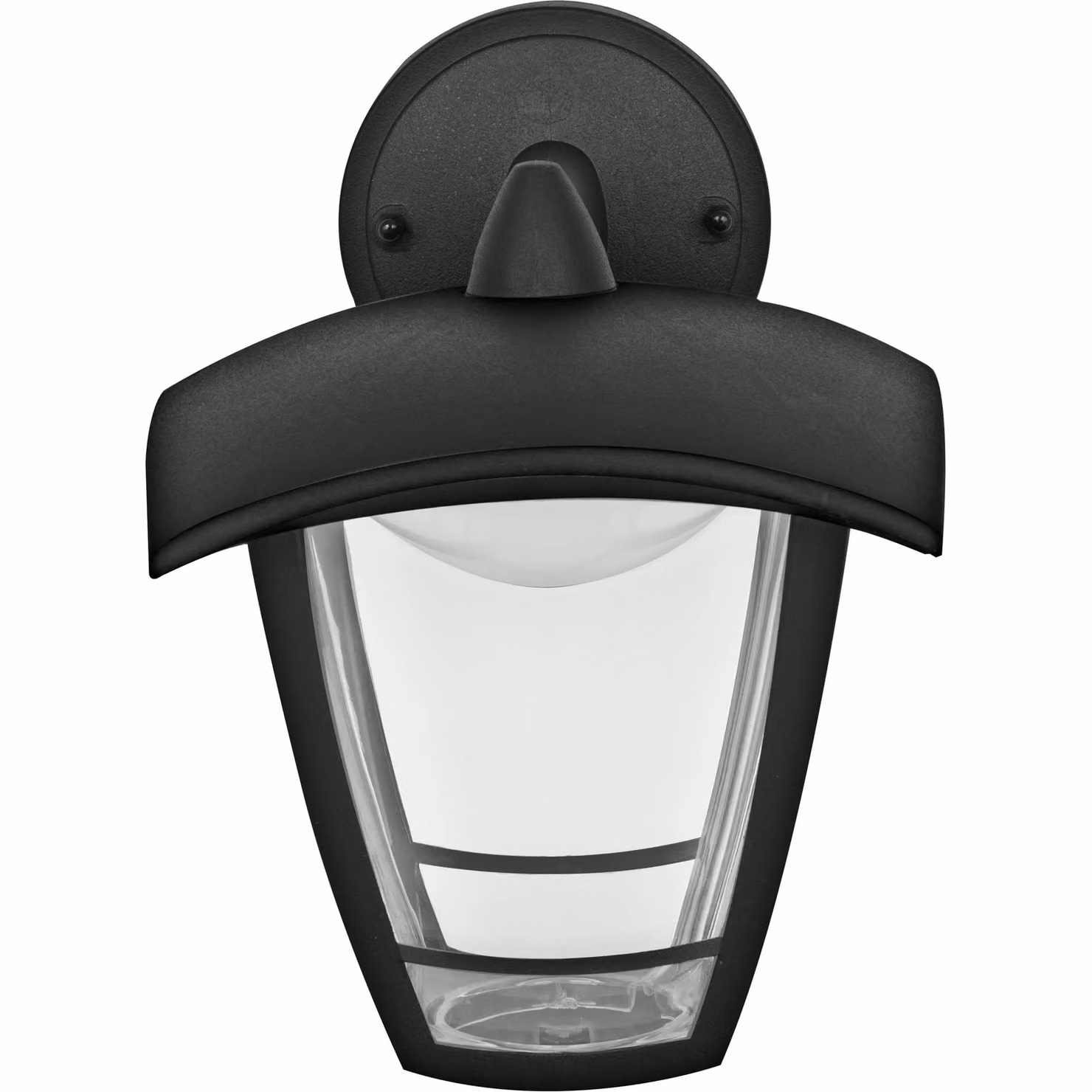 Luceco LED Top Arm Four Panel Coach Lantern in Black, IP44 Rated – 4