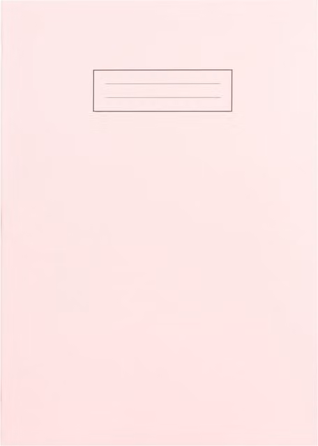 Silvine Pastel Lined A4 Notebook in Pink