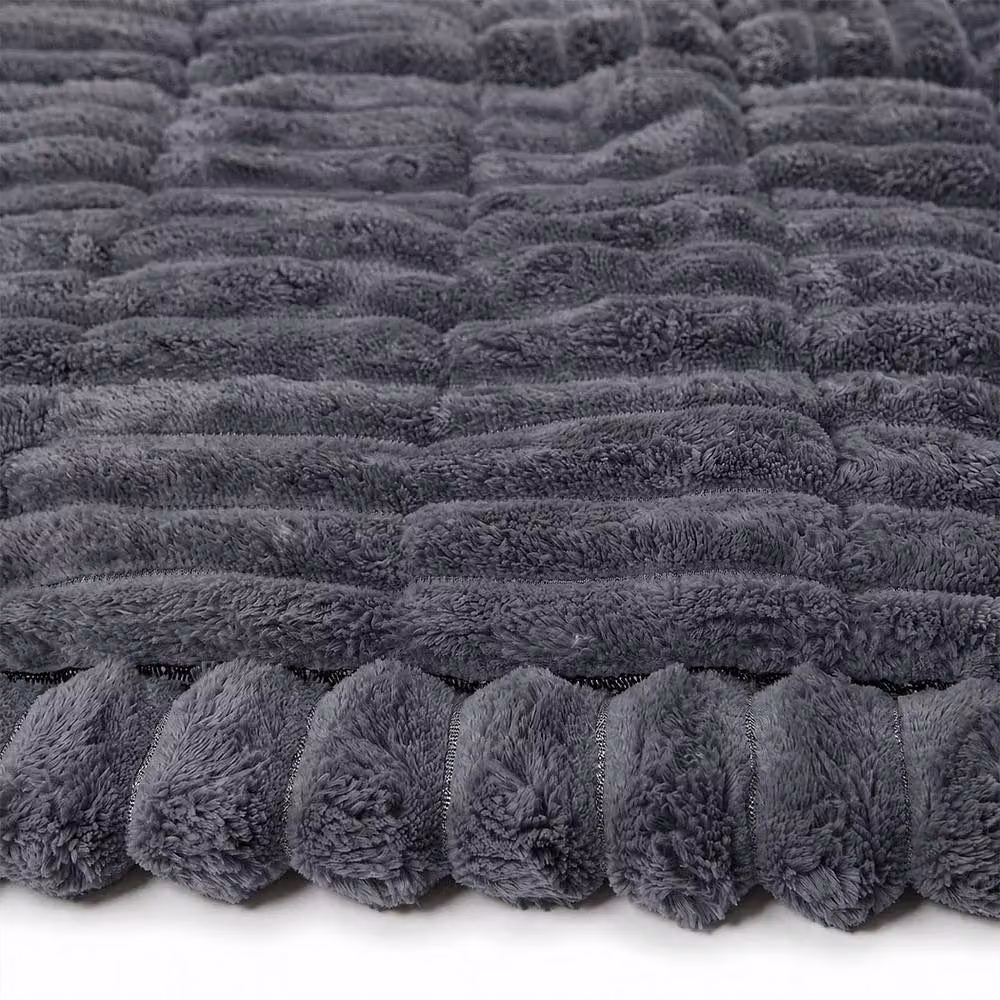 Marlow Corduroy Sofa Cover in Dark Grey, W: 150 cm, H: 70 cm – 5