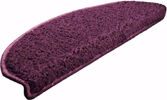 Berkfield Home Decorative Carpet Stair Treads, 15 Pieces, Purple, W: 65 cm, D: 21 cm, H: 4 cm – 1